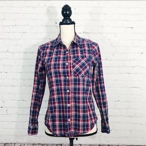Forever 21 Long Sleeve Plaid Button-up Size M